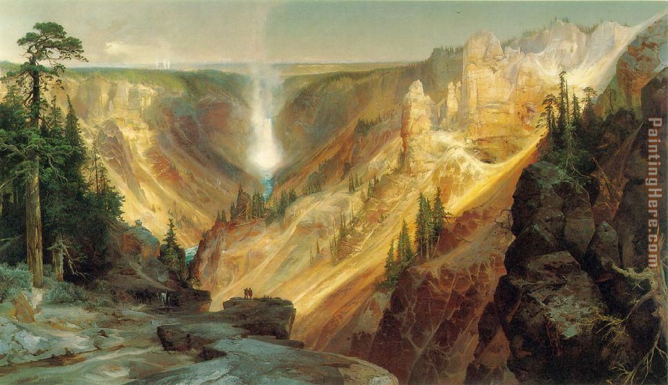 Grand Canyon of the Yellowstone painting - Thomas Moran Grand Canyon of the Yellowstone art painting